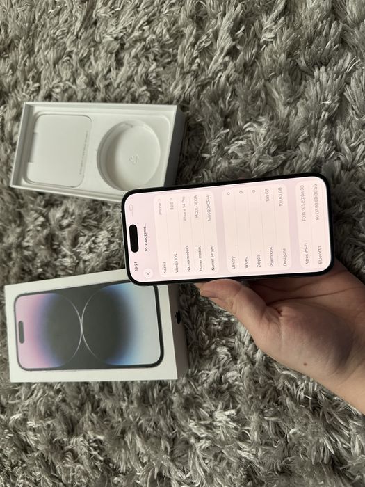 iPhone 14 Pro 128GB Fioletowy – BDB Stan, Bateria 83%