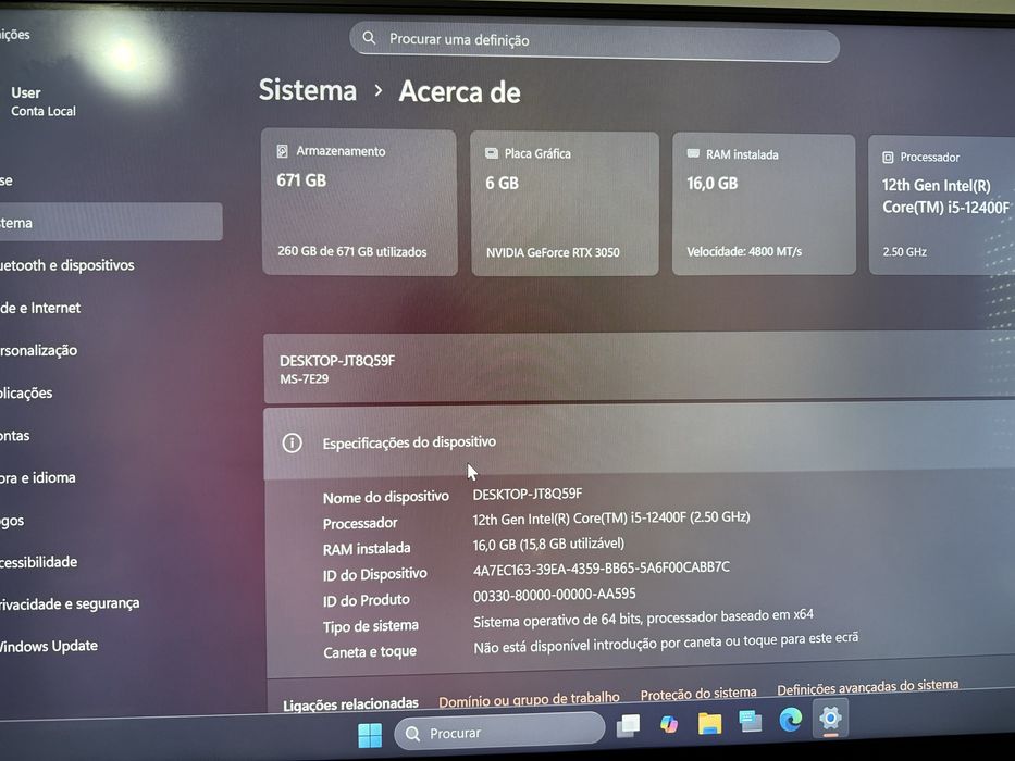 PC Gaming rtx 3050