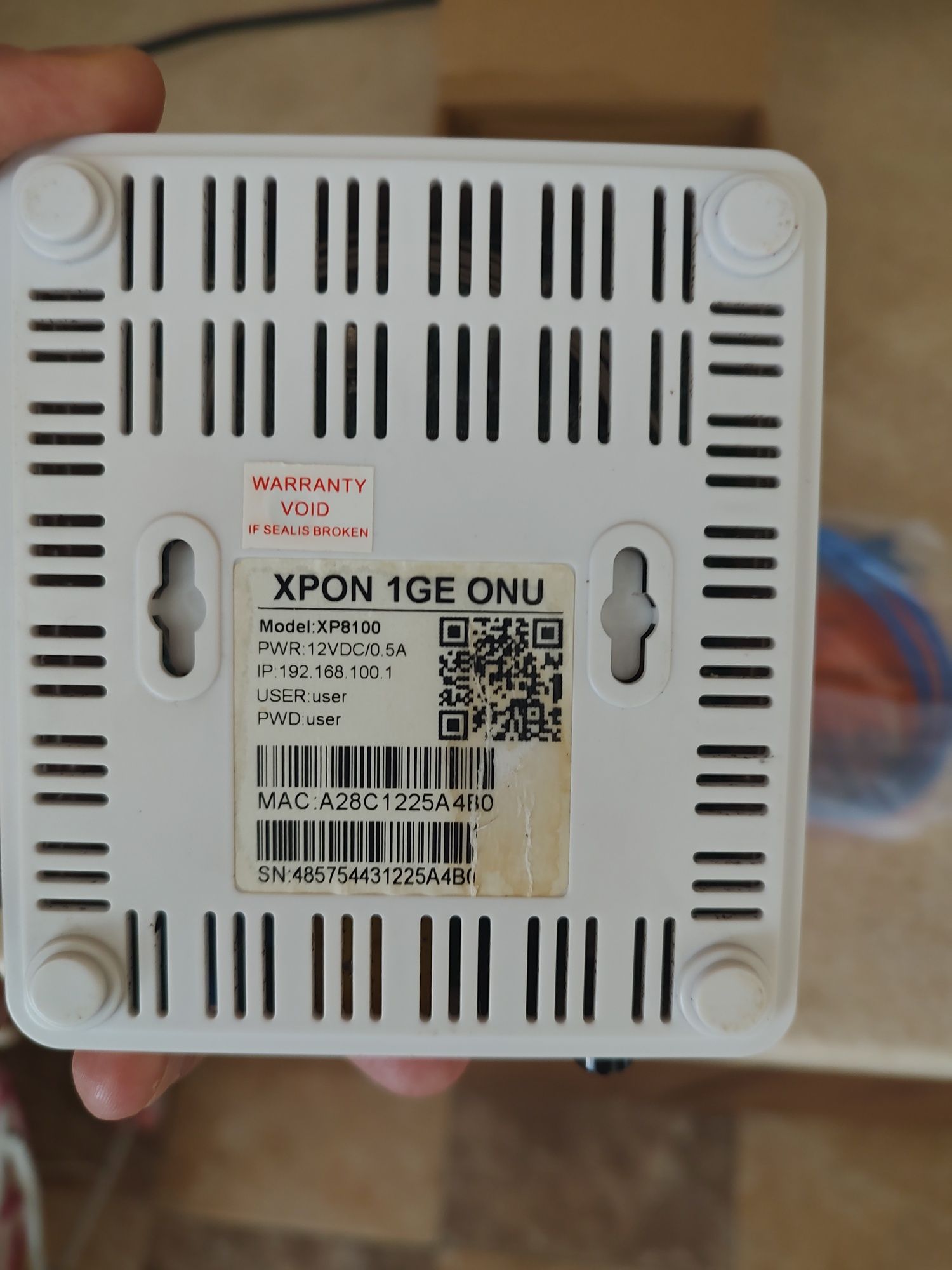 XPON 1GE ONU ( model:xp8100)