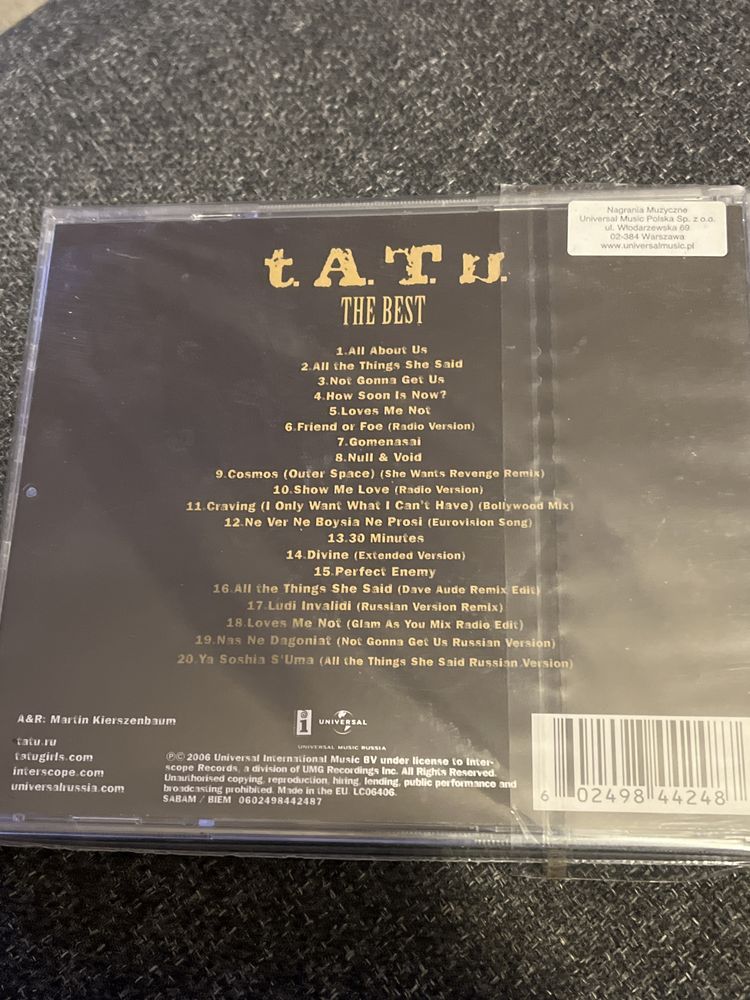 T.A.T.U. - The Best, plyta cd jak nowa