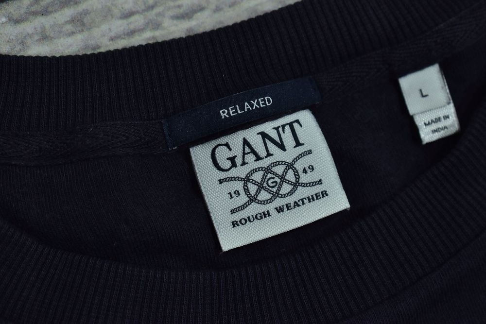 Gant Rough Weather Granatowa Koszulka Męska Relaxed L