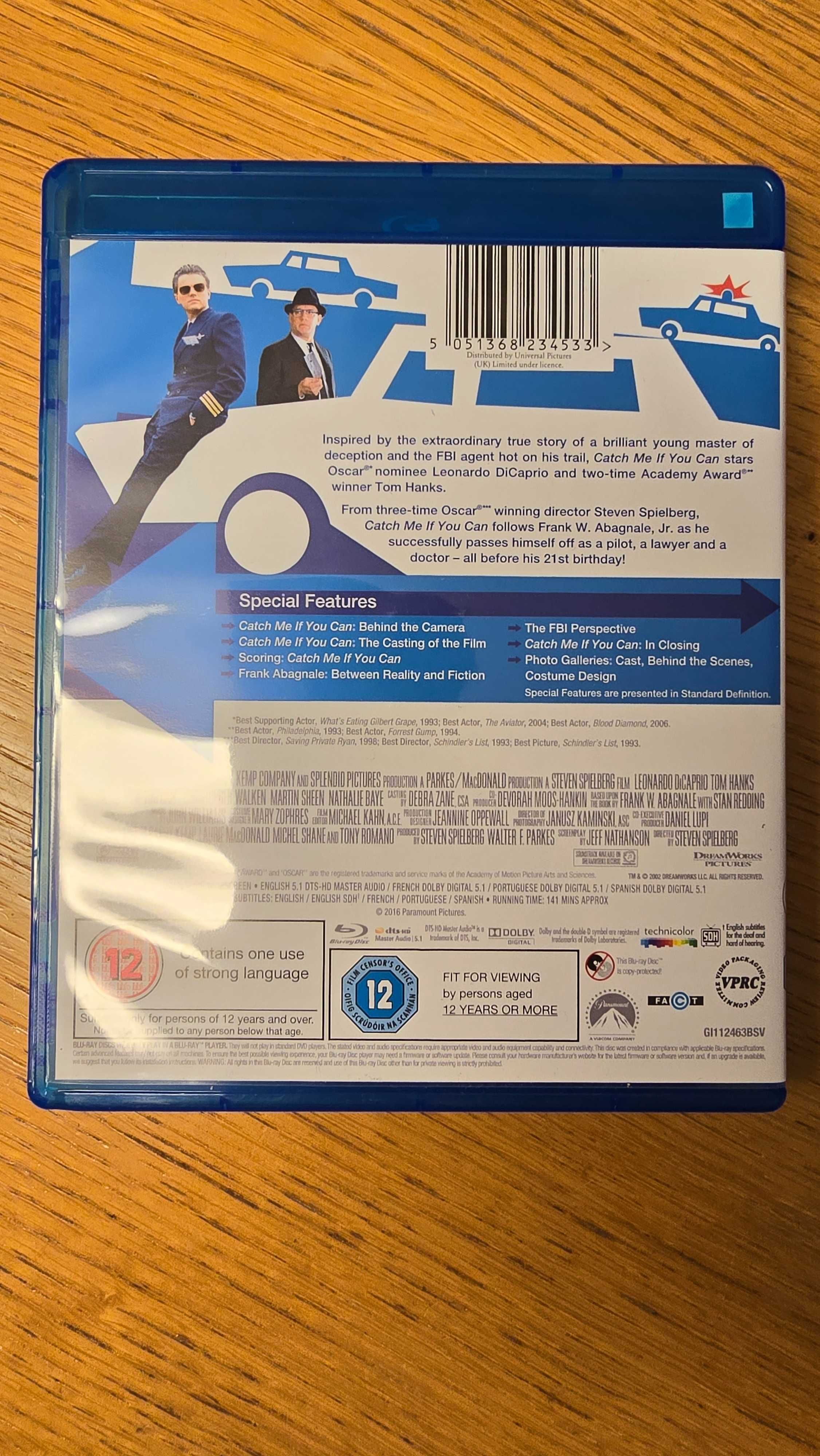 Złap mnie jeśli potrafisz (catch me if you can) blu-ray  UK