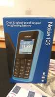 Телефон Nokia 105 (з ліхтарем) . Телефон nokia 105 (синій) новий
