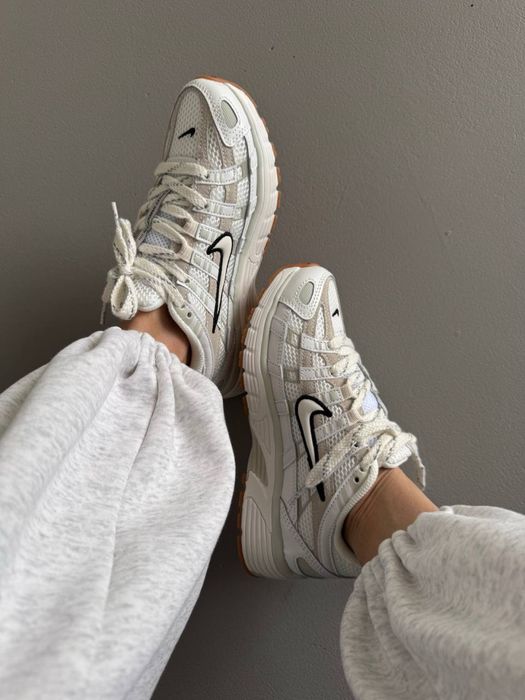 БЕЗ ПЕРЕДОПЛАТ‼️ Жіночі кросівки Nike p-6000 WHITE / BLACK SWOOSH