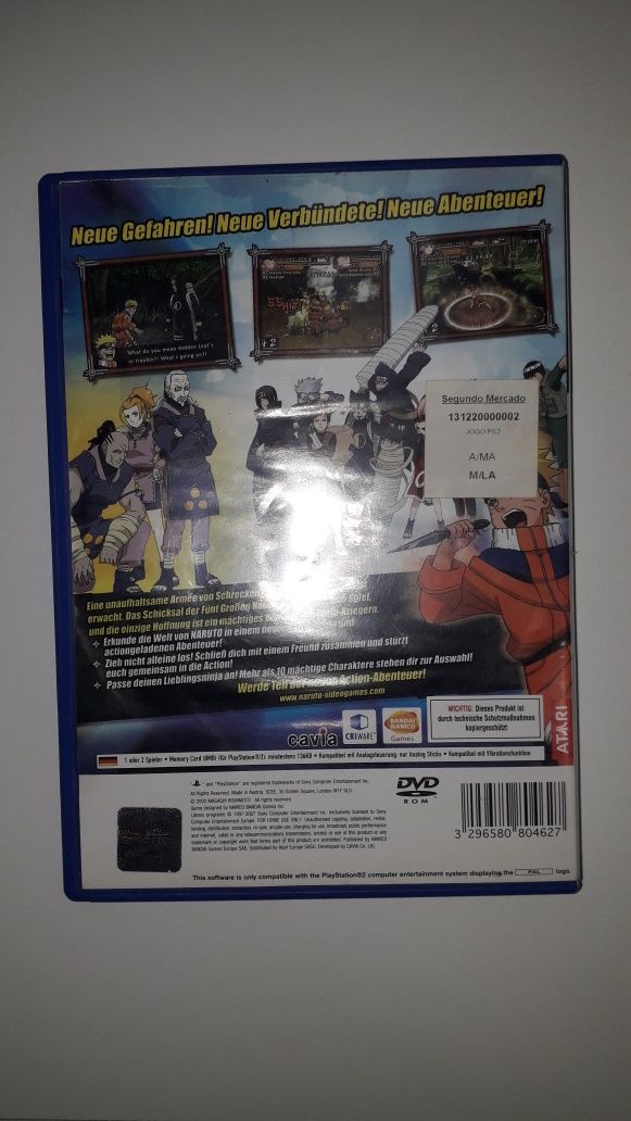 Jogo ps2 Naruto Uzumaki Chronicles 2