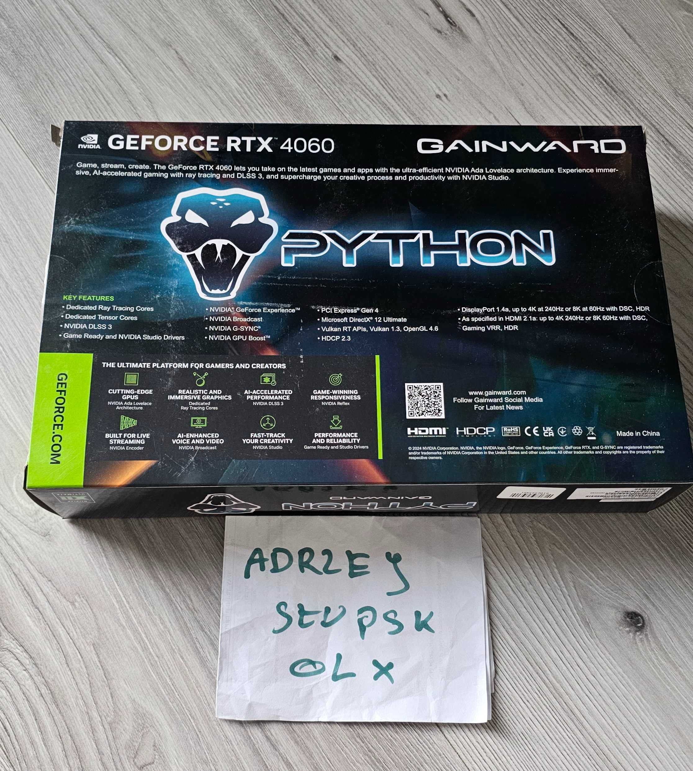 Gainward GeForce RTX 4060 Python II 8GB GDDR6
