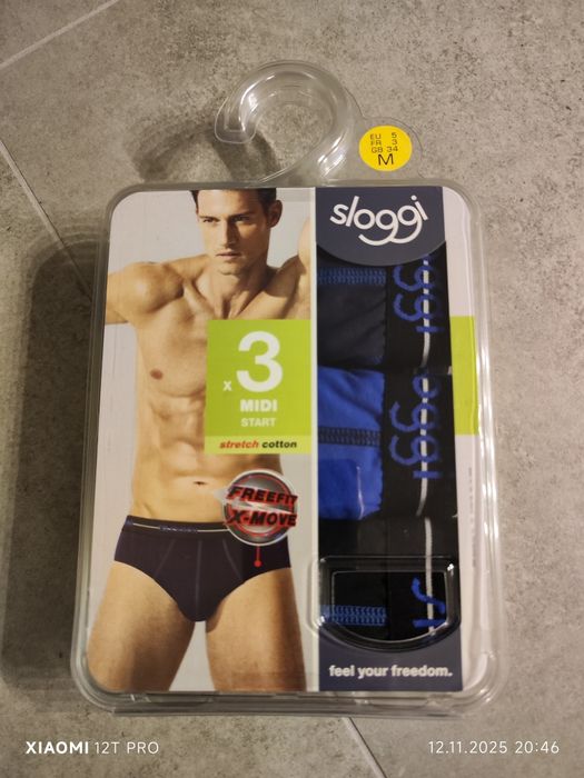 Męskie slipy SLOGGI rozm M 3-pack