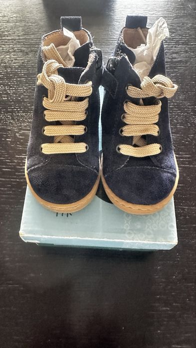 Botas Pele Camurça Mania do Pé | Azuis | Tamanho 21