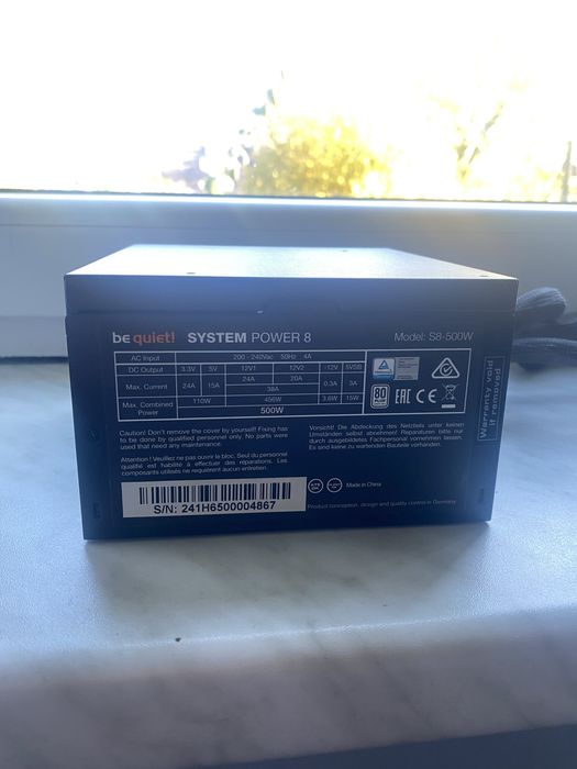 Zasilacz Be Quiet! System power 8 500W