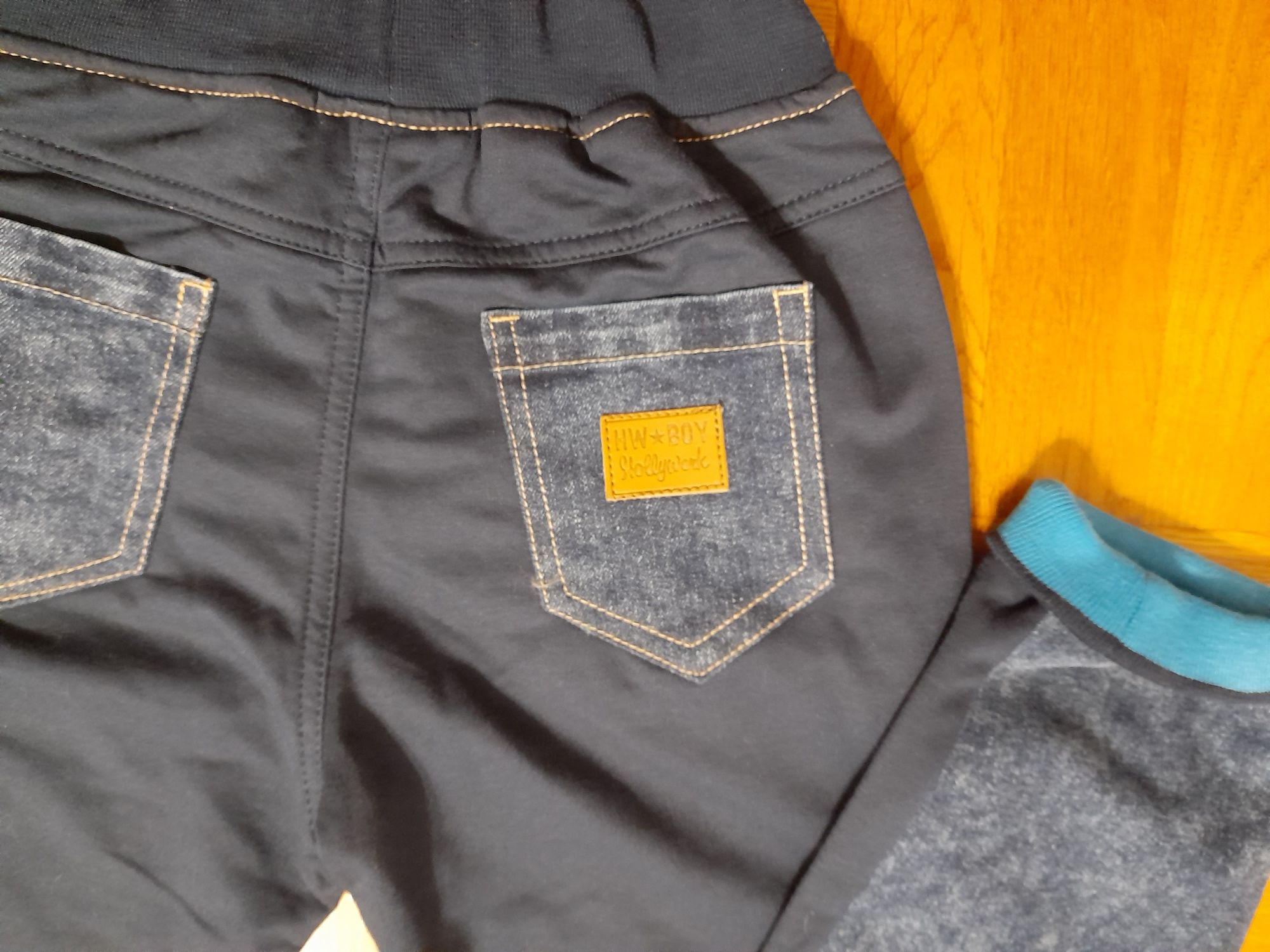 Nowe z metką spodnie dla chłopca jeans + dres guma w pasie r. 152/158