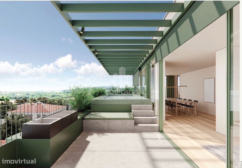 Apartamento T3+1 com terraço em empreendimento de luxo no Campo Alegre