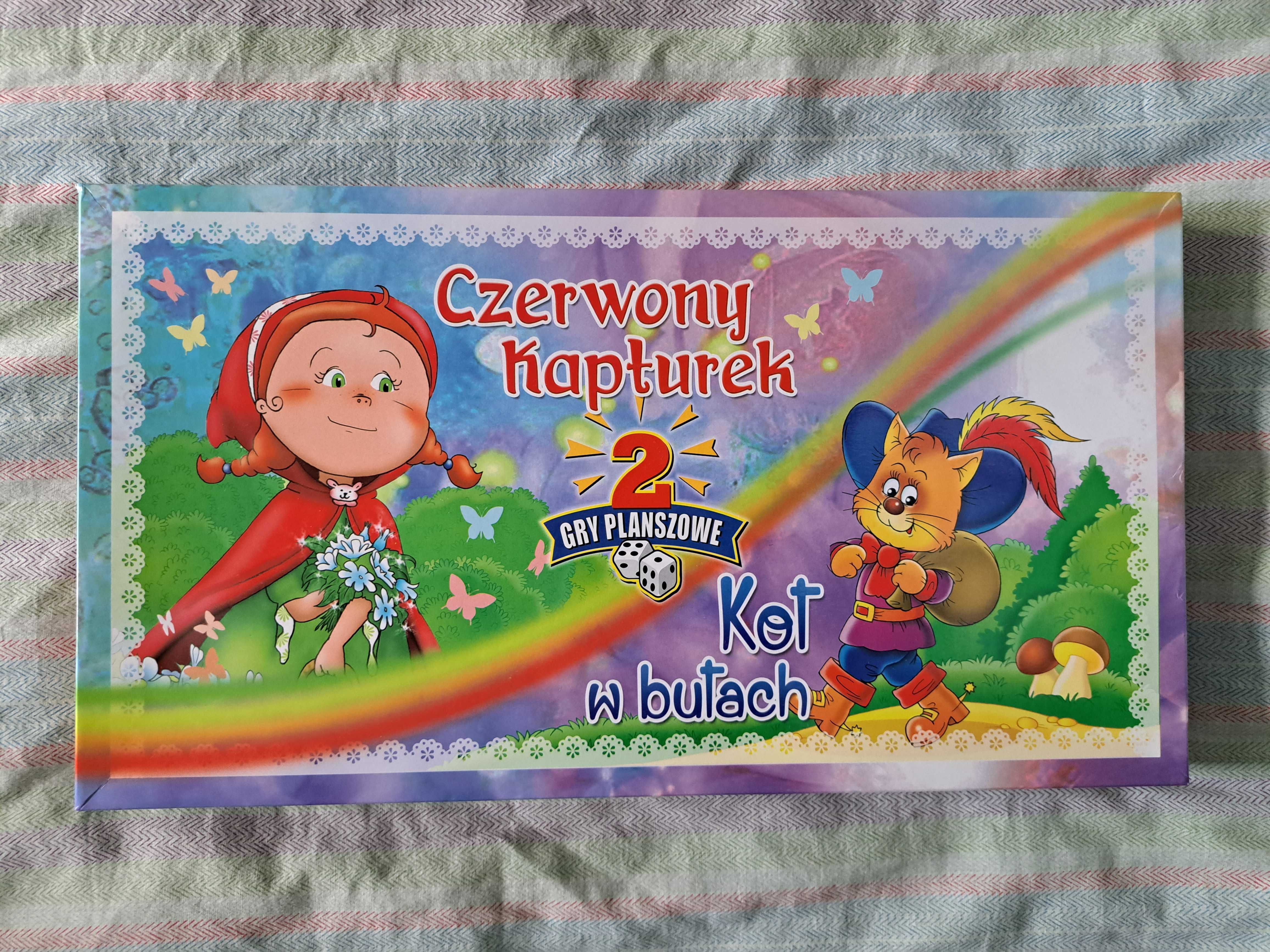 Gra planszowa dla dzieci Czerwony kapturek i Kot w butach