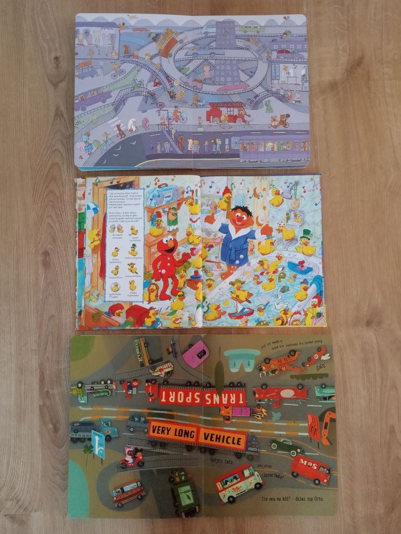 Książki obserwacyjne książeczki Mamoko Elmo