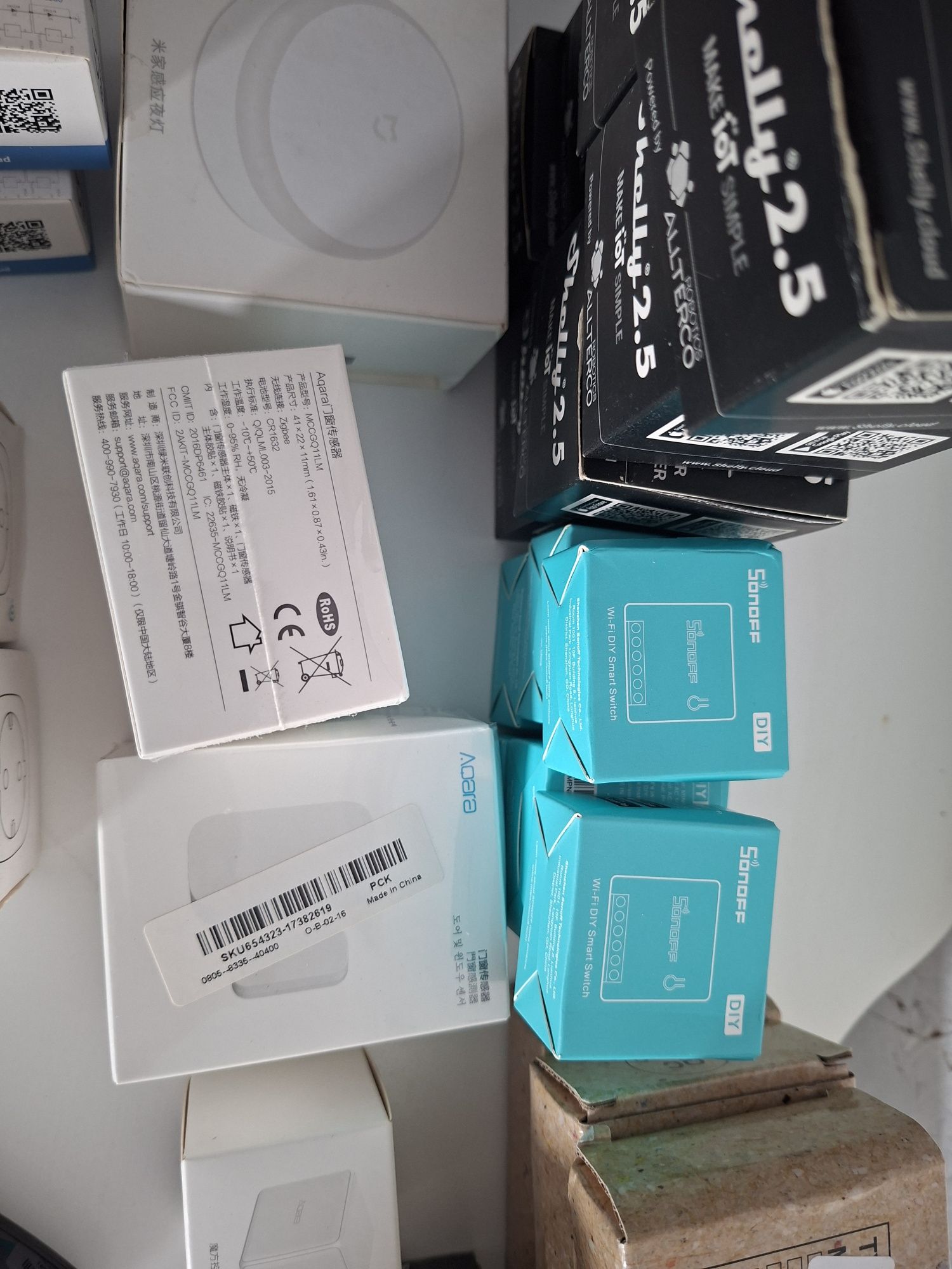 Kit domótica Shelly 2.5, Shelly 1, Sonoff, Broadlink IR, Xiaomi