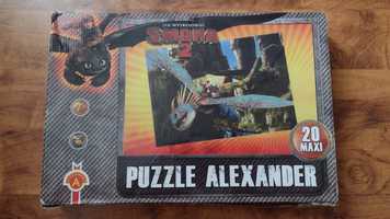 Puzzle maxi 20 jeźdźcy smoków