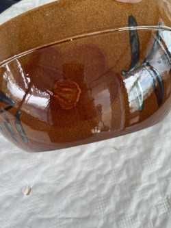 Terrina Forma redonda Grés padrão flor