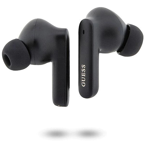 Słuchawki Bluetooth Guess Classic EST TWS + stacja dokująca - czarne