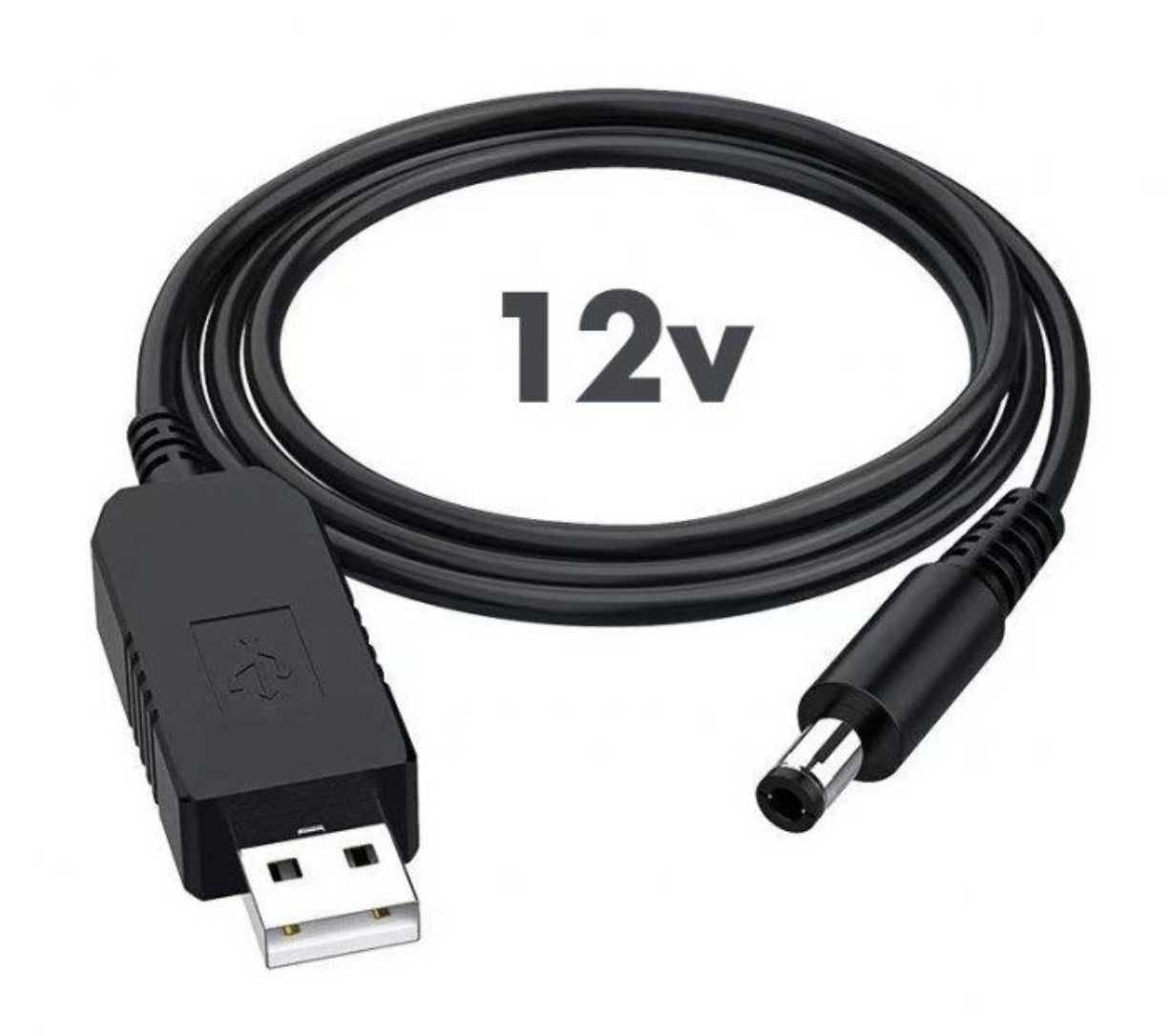 Кабель живлення для роутера від павербанка USB 5В на DC 12В