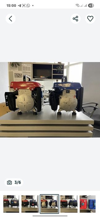 Генератор бензиновый 0.9кв электрогенератор недорого