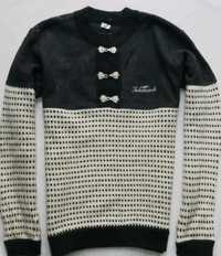 Telemark sweter wełniany norweski oversize M