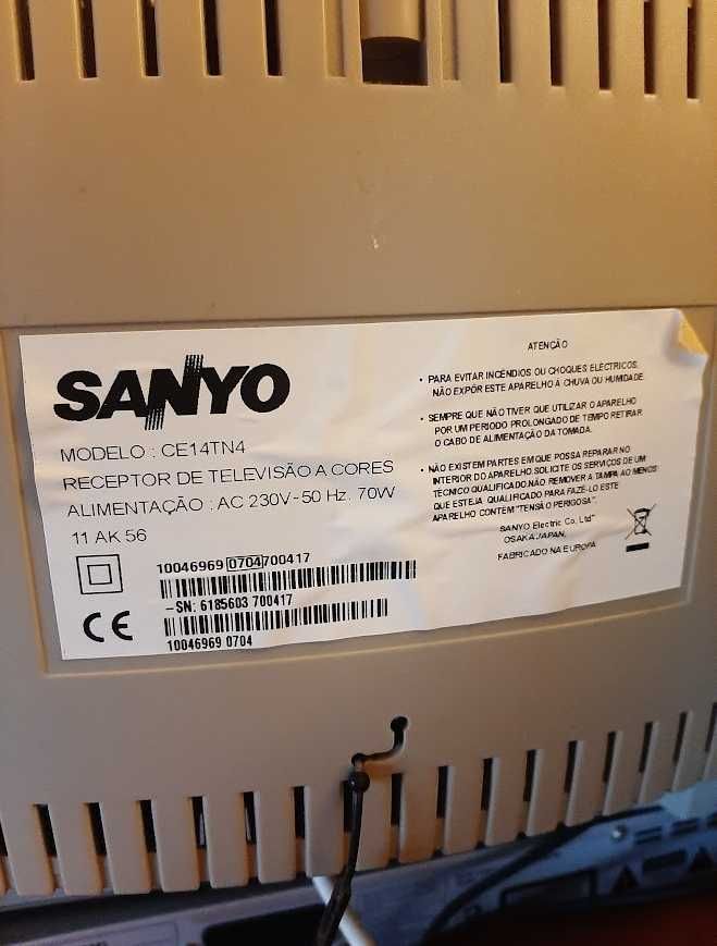 TV Sanyo + Leitor DVD Grundig