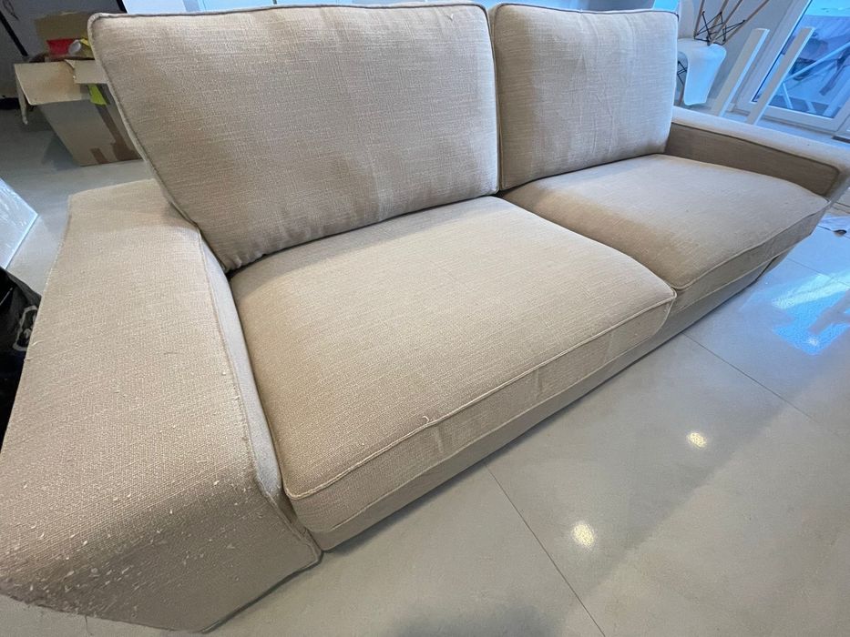 Vendo sofa bege 3 lugares