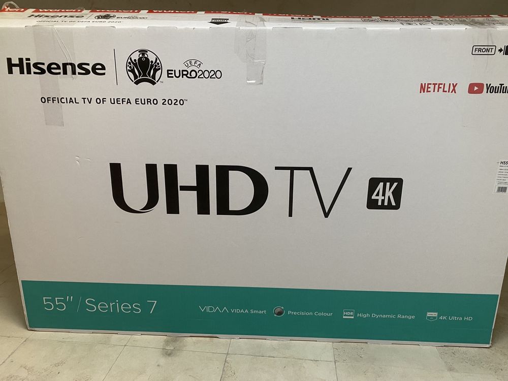 Smart tv UHD HDR Hisense 55 polegadas
