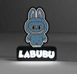 Candeeiro LED Labubu Personalizável - Escolha a Sua Cor!