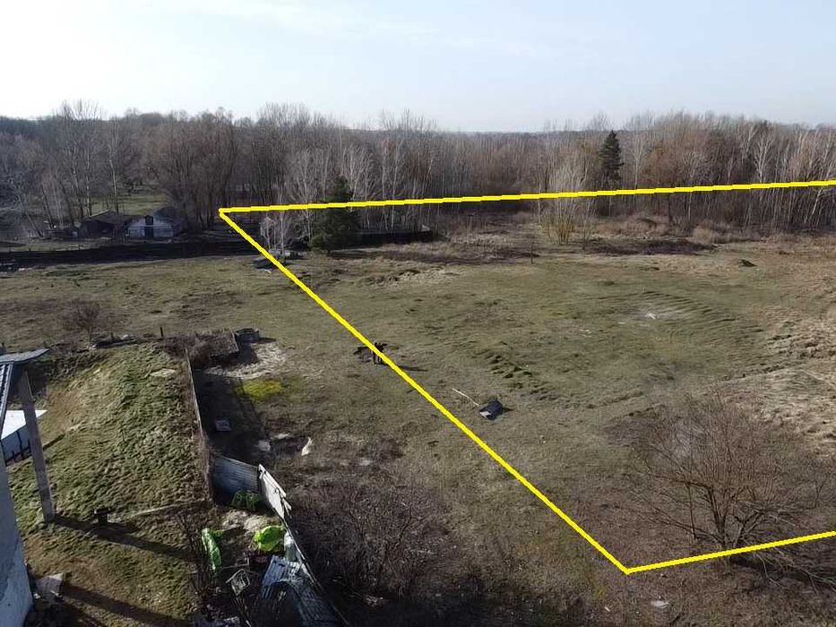 Рожни, ділянка 1га під лісом з виходом до озера