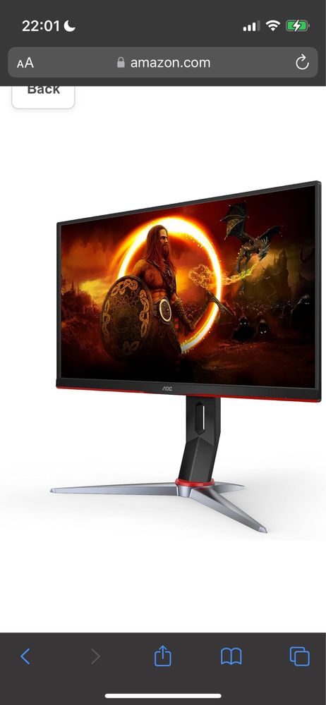 Monitor AOC  IPS 2k 165hz 250€