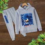 Dres Dziecięcy Sonic Komplet Bluza Kangurka Spodnie Ściągacze 98-158