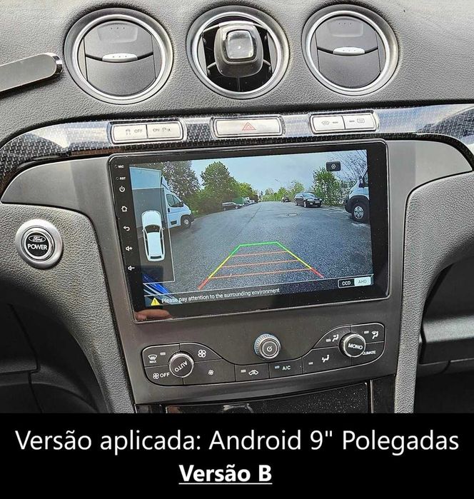 (NOVO) Rádio 2DIN • Ford S-MAX (2006 a 2011) • Android GPS [4+32GB]