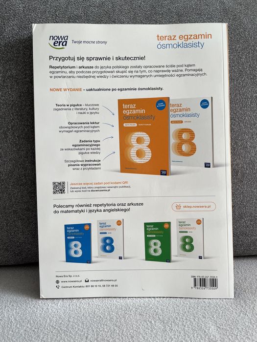 Teraz egzamin ósmoklasisty - język polski repetytorium