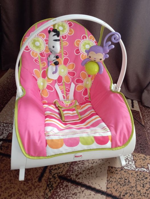 Шезлонг, дитяча гойдалка Fisher price