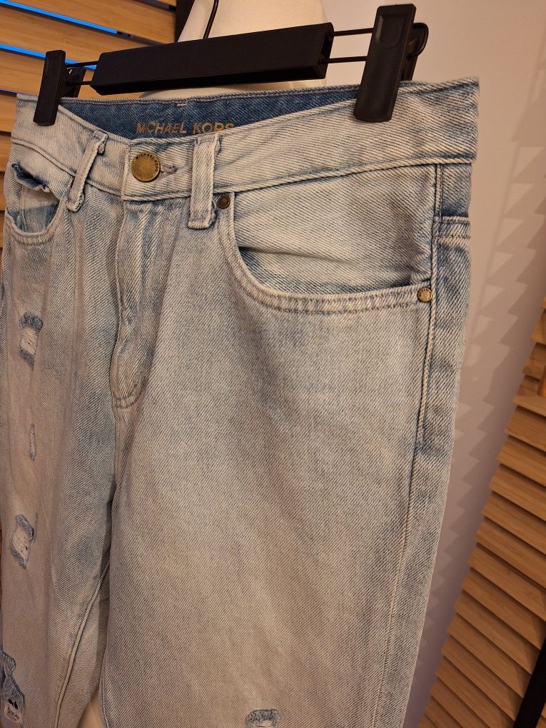 Michael Kors, damskie spodnie dżinsowe boyfriend, r. XS