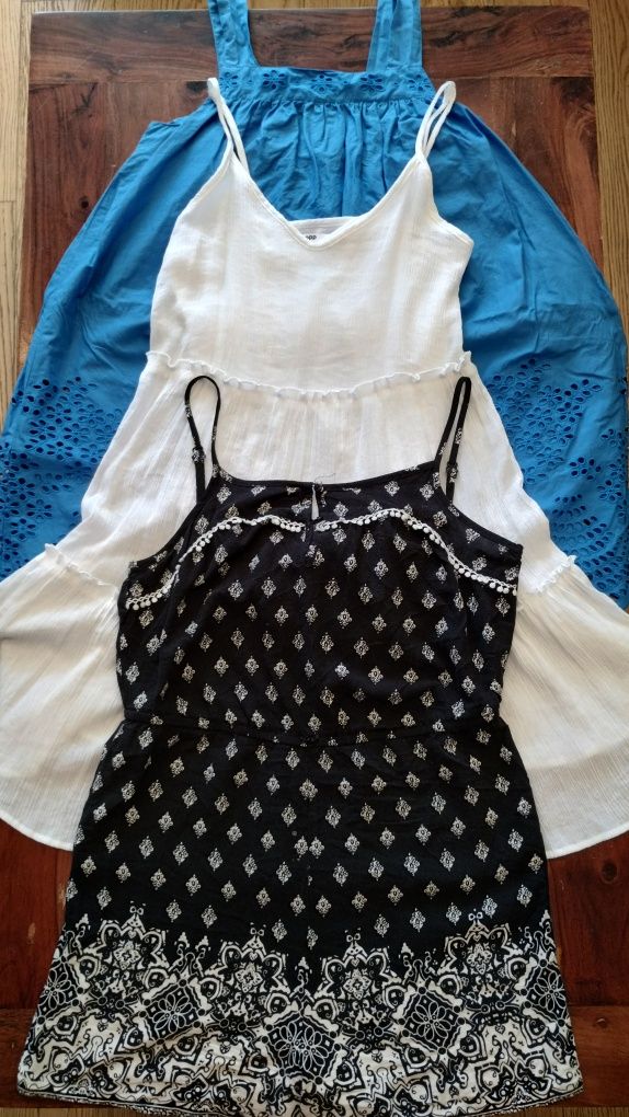 Bluza Bluzki Spodnie Sukienki zestaw ciuszków dla dziewczynki 146-158