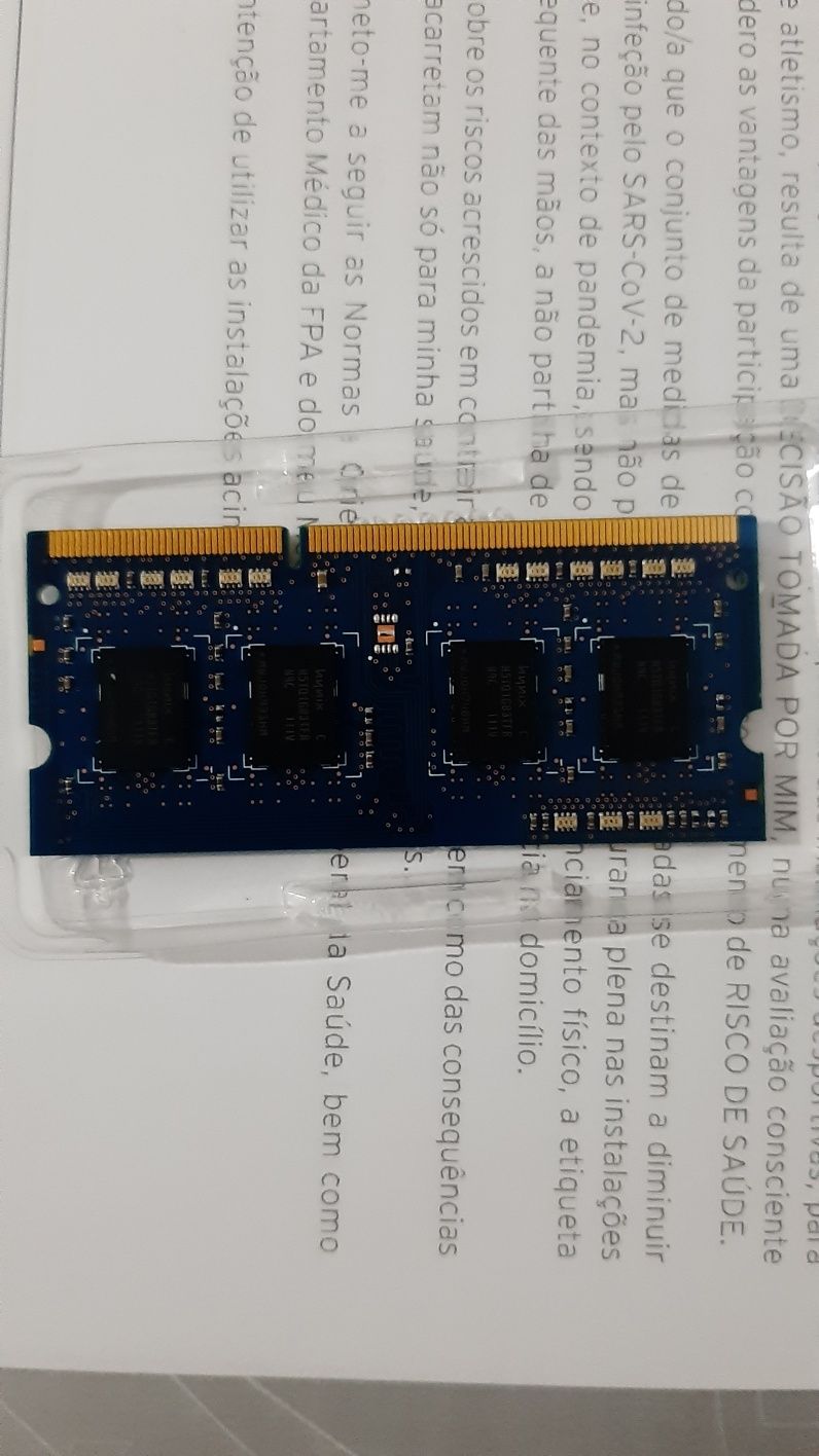 Memória RAM DIMM 1GB 1Rx8 PC3 - 10600S - H9