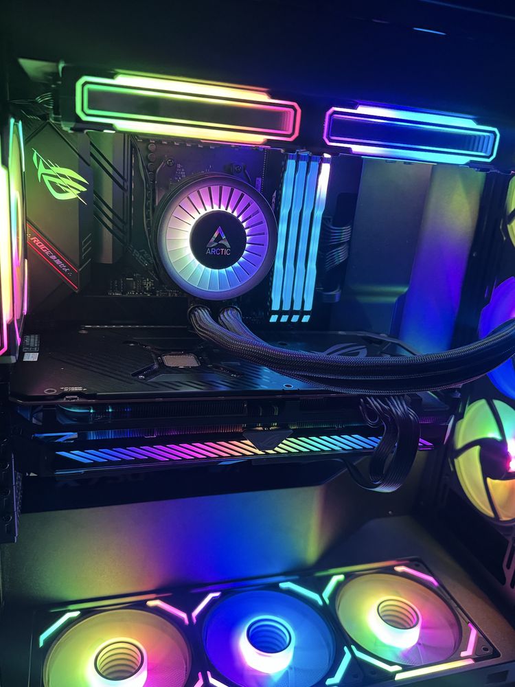 Computador gaming ryzen 7 5700 x3d rog 6800 oc