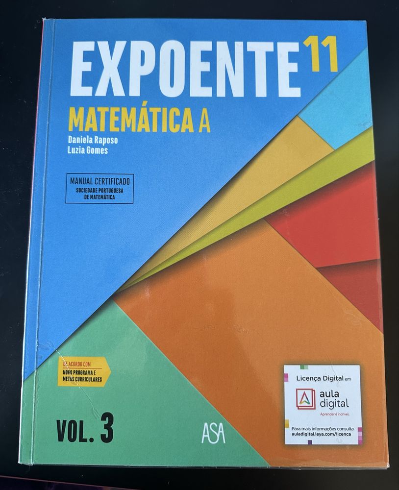 Livro Matemática 11°Ano - Expoente Vol.3