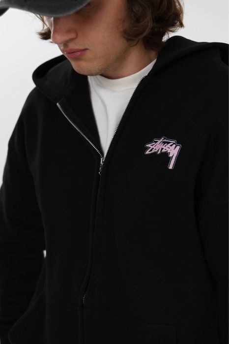 Zip hoodie stussy bape зип худи стуси бейп