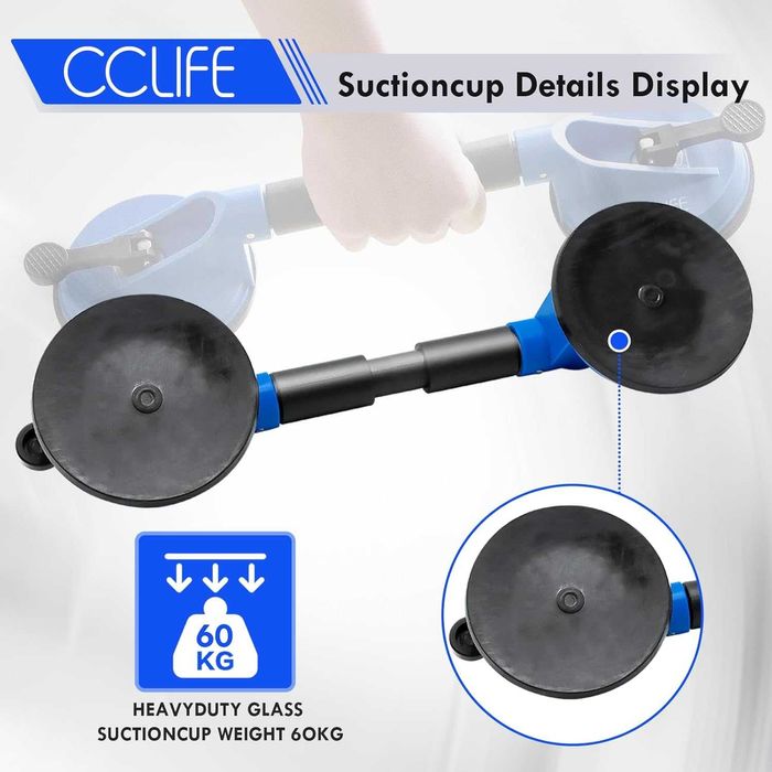 CCLIFE Poduszka ssąca podnośnik do szyb samochodowych 120 mm