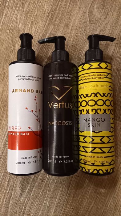 Парфумований лосьйон для тіла, спрей для тіла, сироватка для обличчя