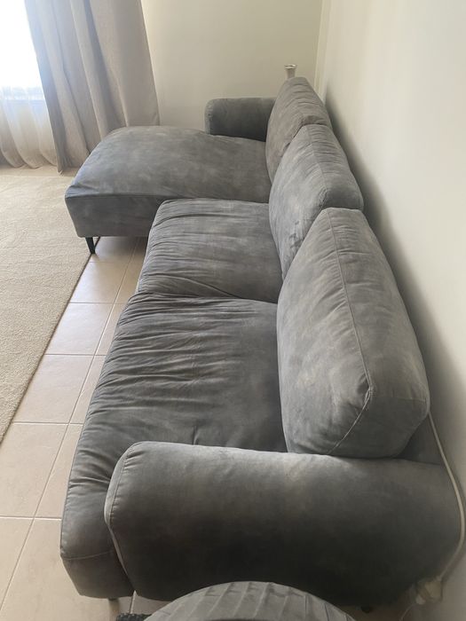 Sofa Cinza Chaise longue