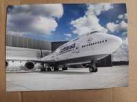 Pocztówka LUFTHANSA Boeing 747-8 bez obiegu