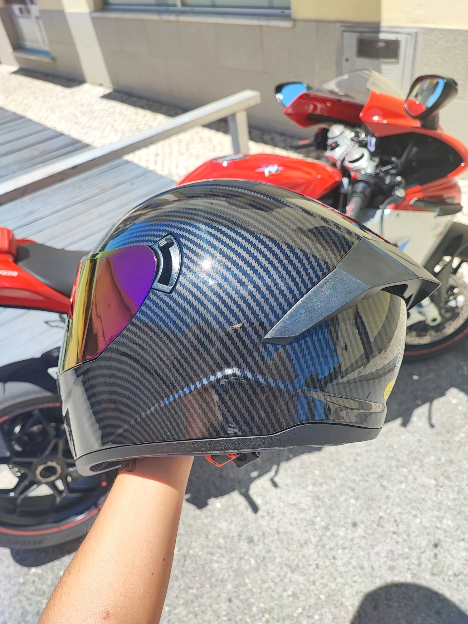 Capacete LVS Preto Carbono