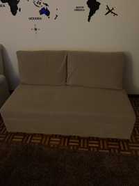 Sofa de 2 lugares sem encosto de braço