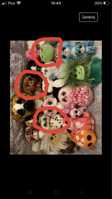 Misie z brokatowymi oczkami