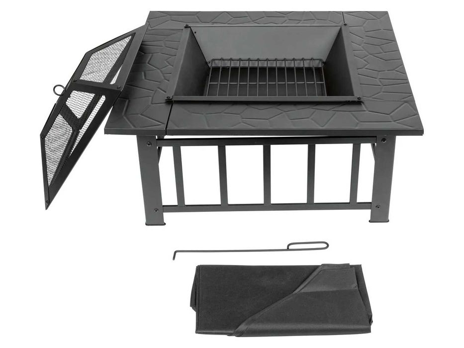 EL FUEGO Palenisko Kosz Grillem Duży Stalowym Z Rusztem