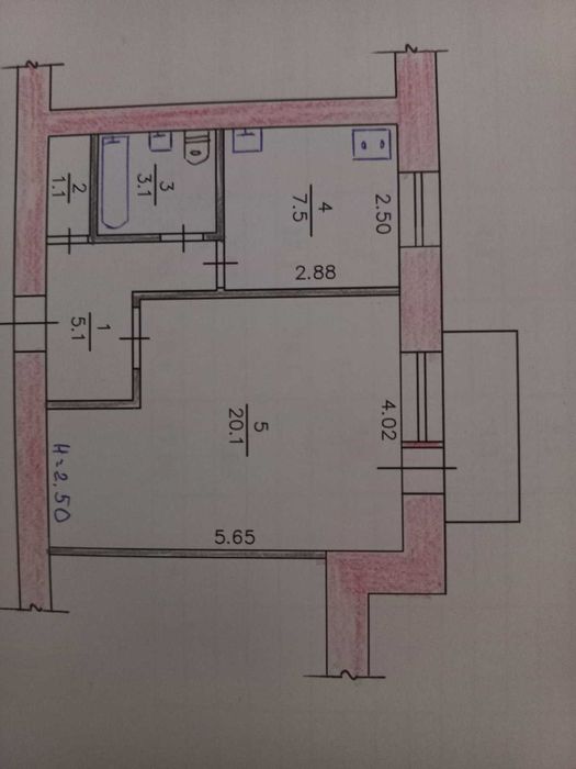 Продам 1-кімнатну квартиру в районі "Глобала".