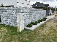 Nowoczesne ogrodzenia betonowe spiek kwarcowy klinkier bloczek gladki